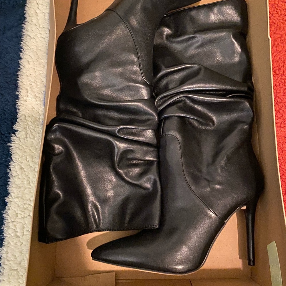 Jessica Simpson 8.5 , (Not Leather) Boot. 4.5 inch heel.New in Box. Never Worn